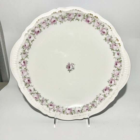 Antique Haviland Limoges France Large Platter 13 Pink Rose
